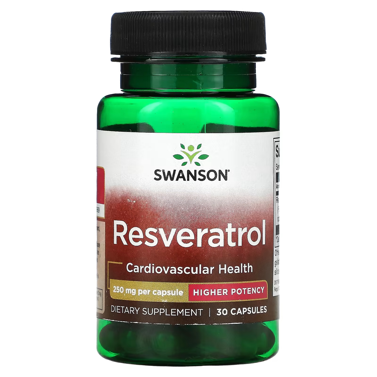 Ресвератрол Swanson 250 мг, 30 капсул swanson ресвератрол высокая эффективность 250 мг 30 капсул
