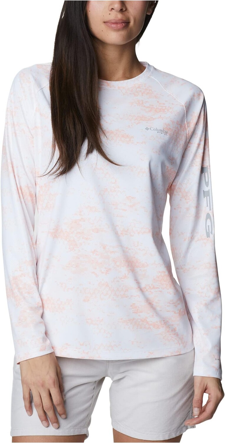 

Длинный рукав Tidal Deflector с принтом Columbia, цвет Tiki Pink PFG Camo