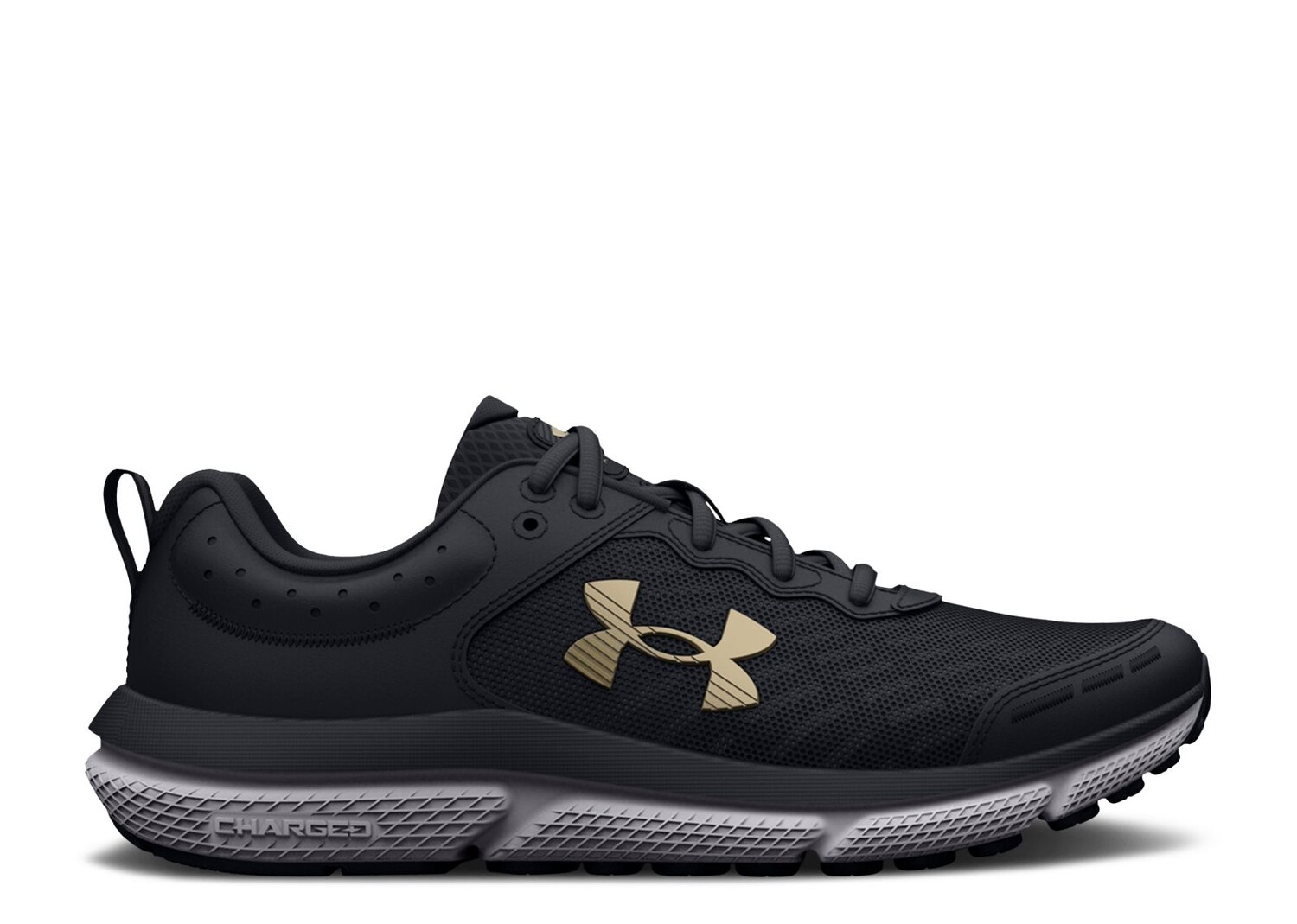 

Кроссовки Under Armour Assert 10 Ac Gs 'Black Metallic Gold', черный