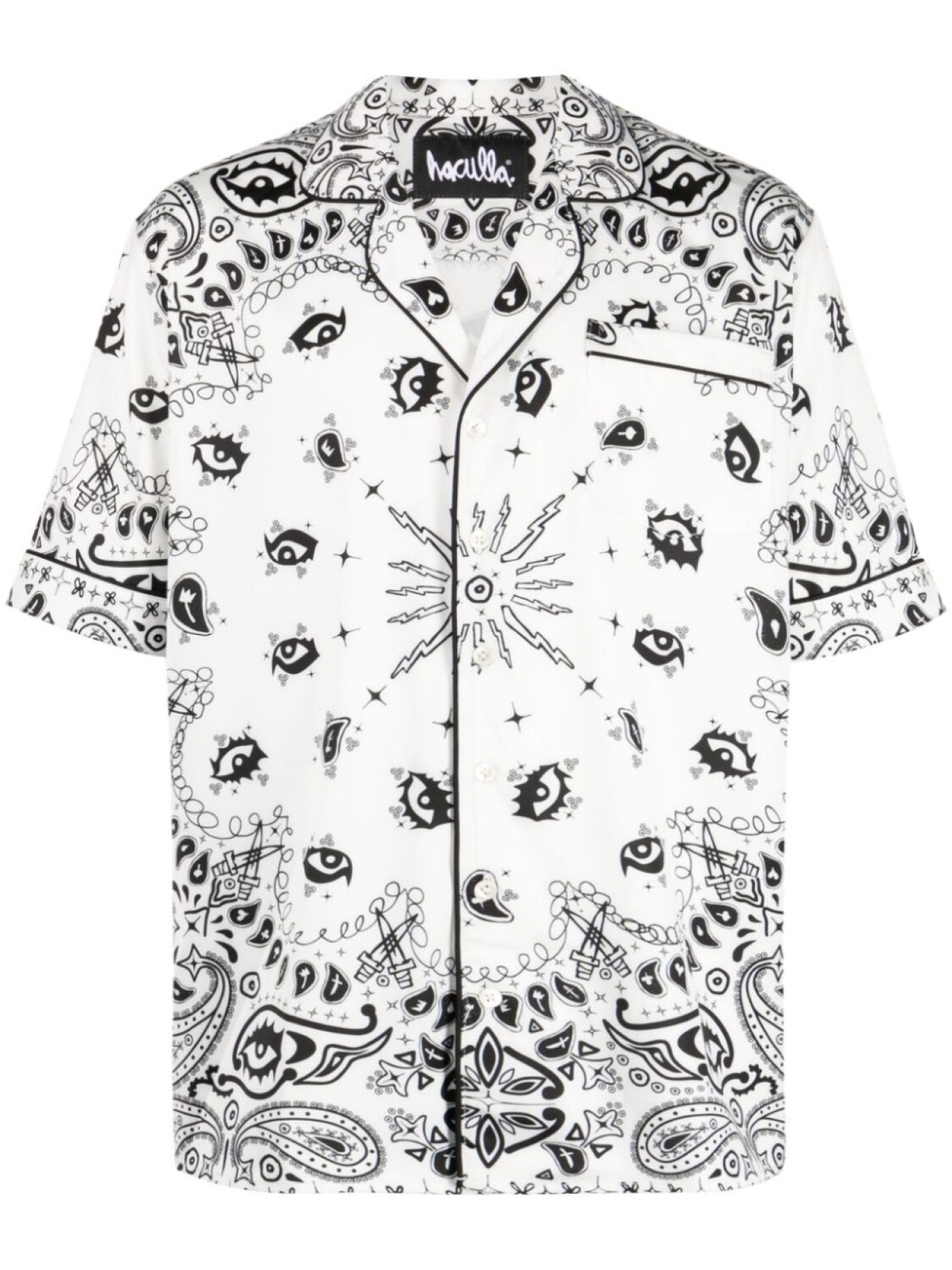 

Haculla paisley-print button-up shirt, белый