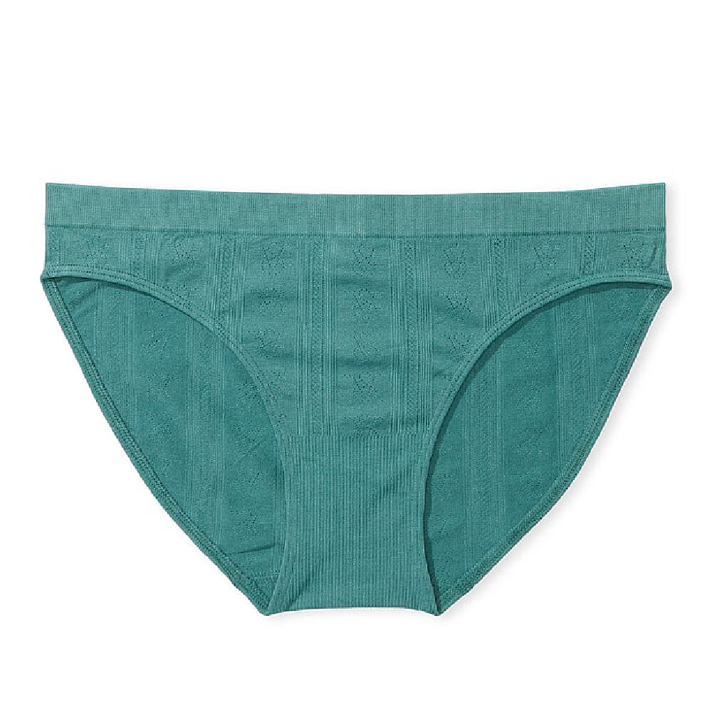 

Трусы Victoria's Secret Seamless Bikini Pointelle, зеленый