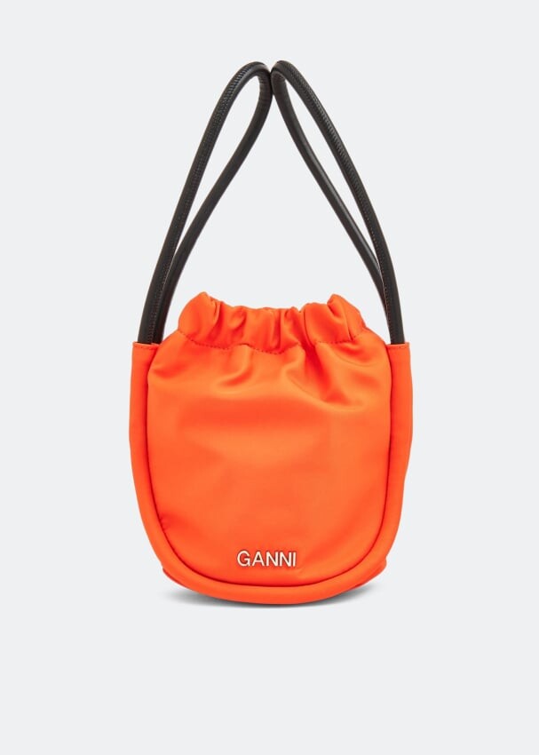

Сумка GANNI Knot mini purse, оранжевый