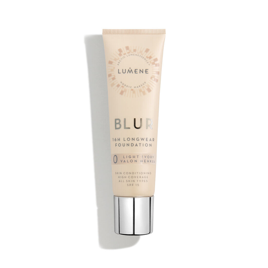 

Lumene Blur 16h Longwear Foundation SPF15 Разглаживающая тональная основа для лица 0 Светлая слоновая кость 30 мл