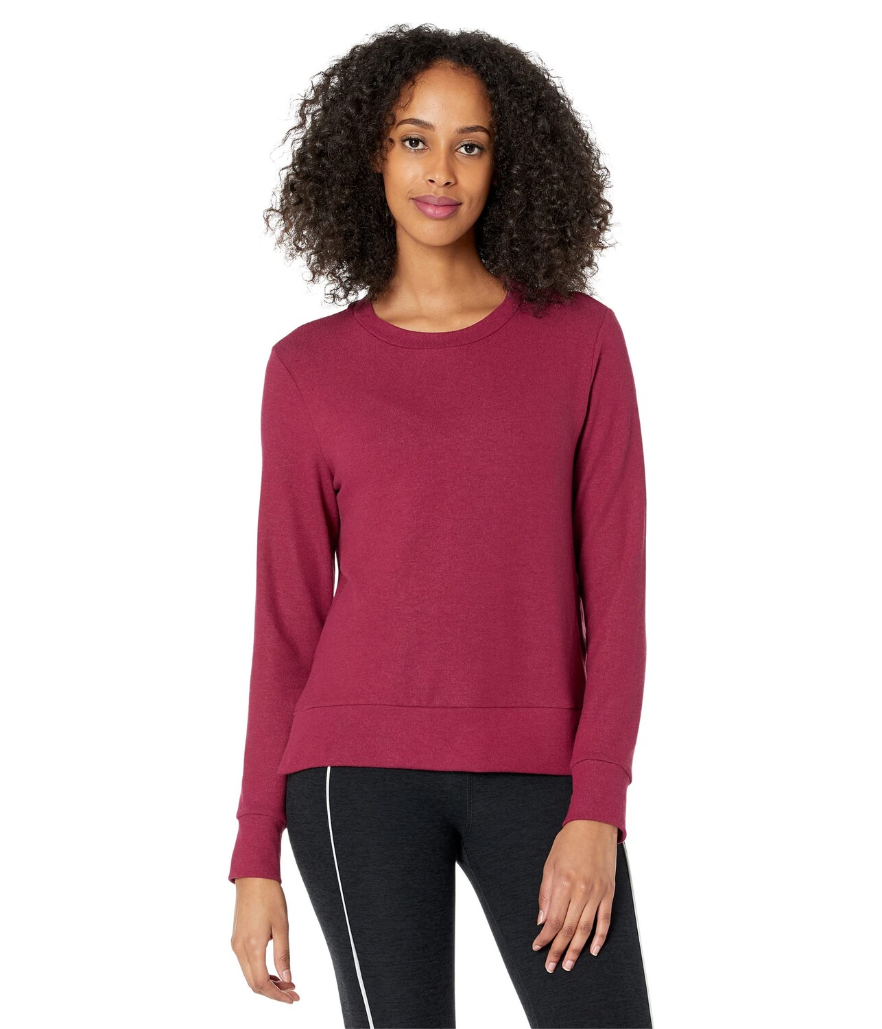

Пуловер Beyond Yoga, Side Slit Long Sleeve Pullover, Коричневый