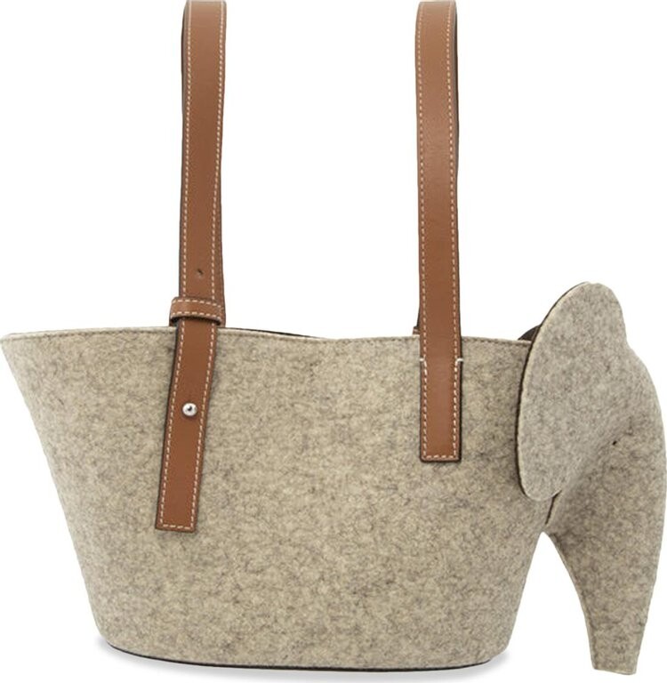 

Сумка Loewe Elephant Basket Small Bag Beige/Brown, коричневый