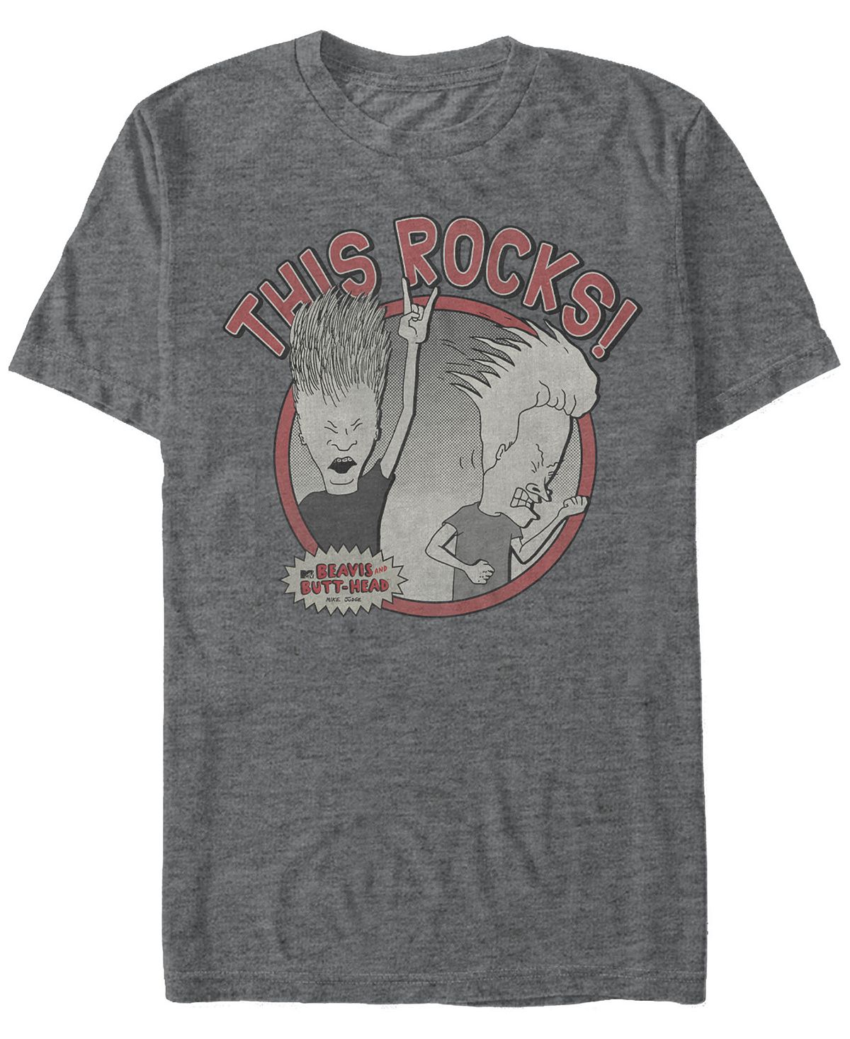 Мужская футболка с коротким рукавом с логотипом beavis and butthead mtv rock out man Fifth Sun, мульти