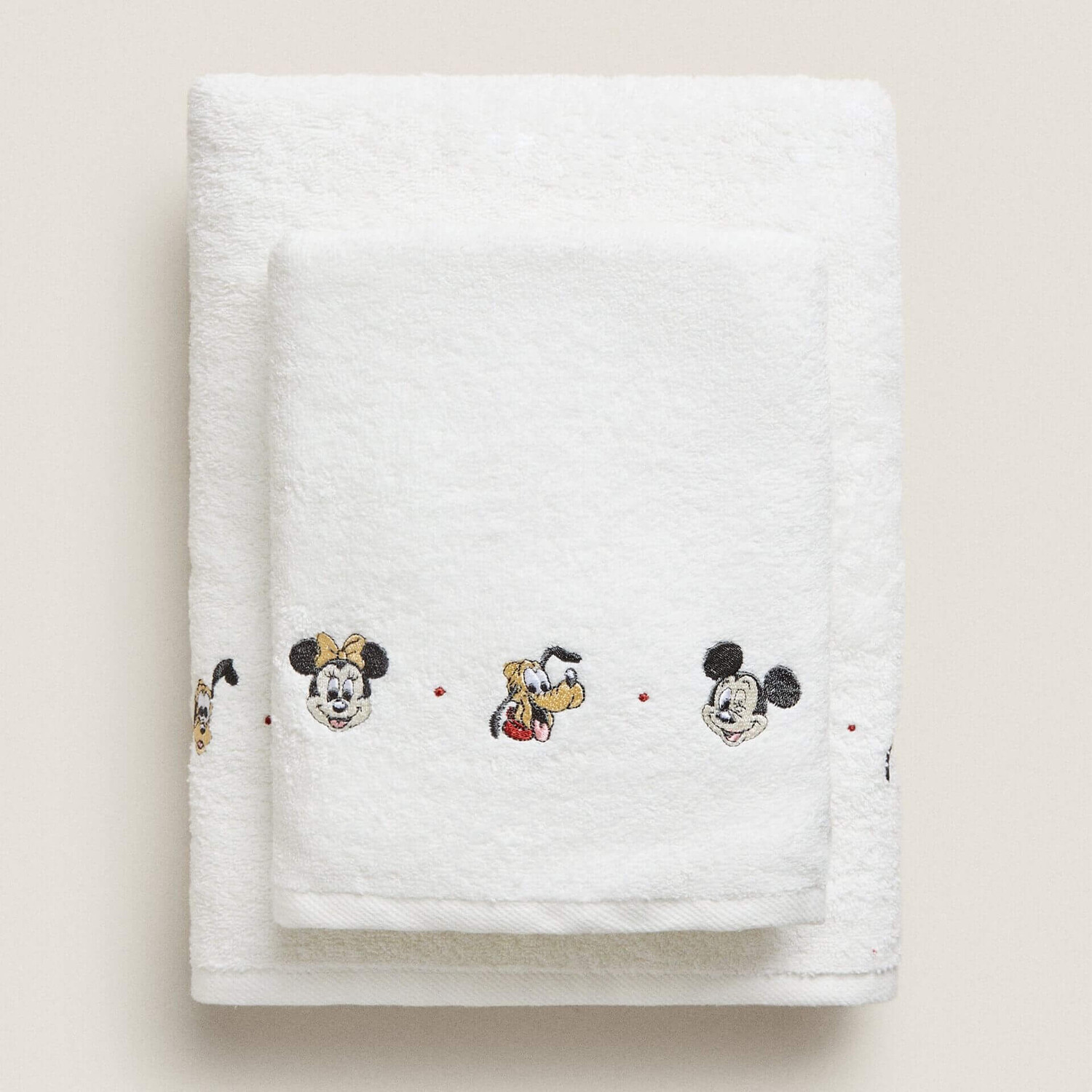 

Полотенце Zara Home Mickey Disney Embroidered, белый