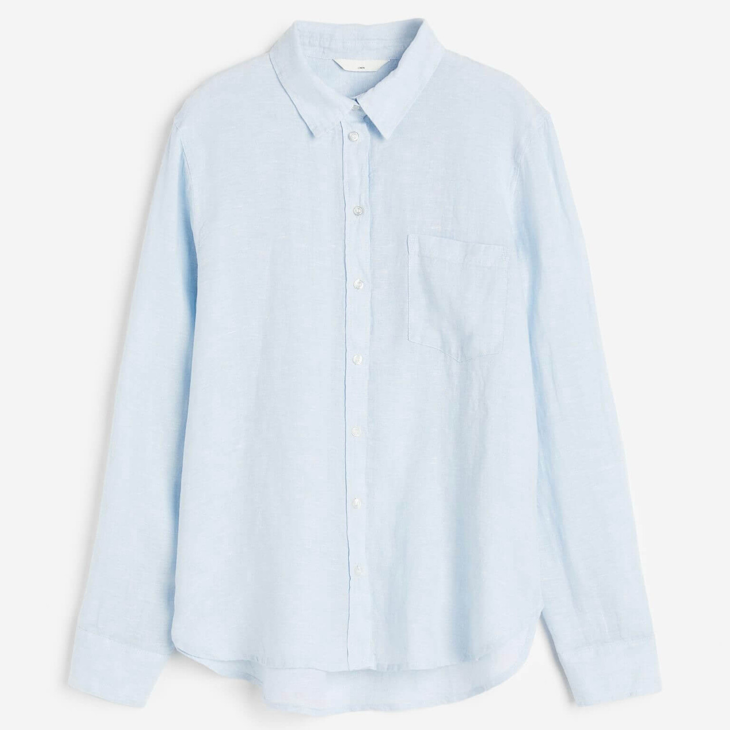 

Рубашка H&M Linen, голубой