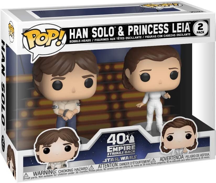 Набор фигурок Funko POP! Star Wars: Star Wars - Han and Leia, 2 предмета набор фигурок funko pocket pop star wars holiday – advent calendar 2022 24 mini vinyl figures