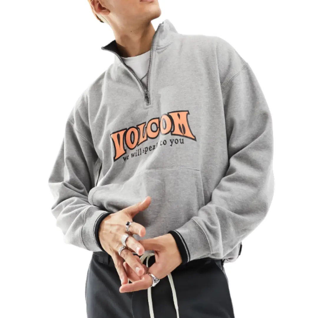 

Свитшот Volcom Varsity Half Zip, серый