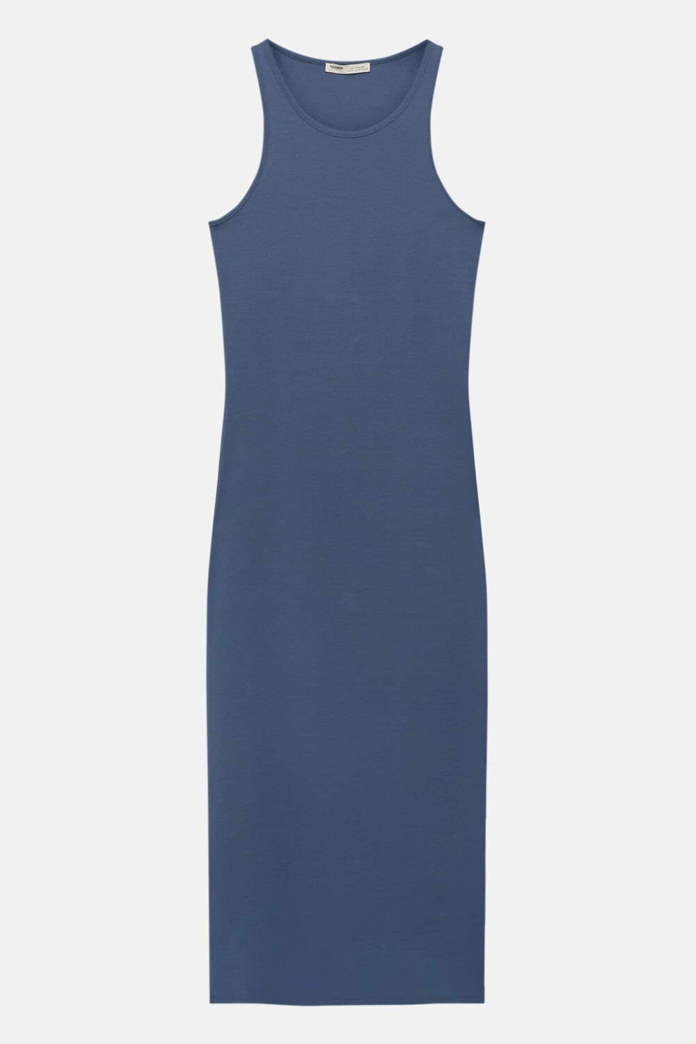 

Платье Pull&Bear Medium-Lenght Sleeveless Slim Fit, небесно-голубой