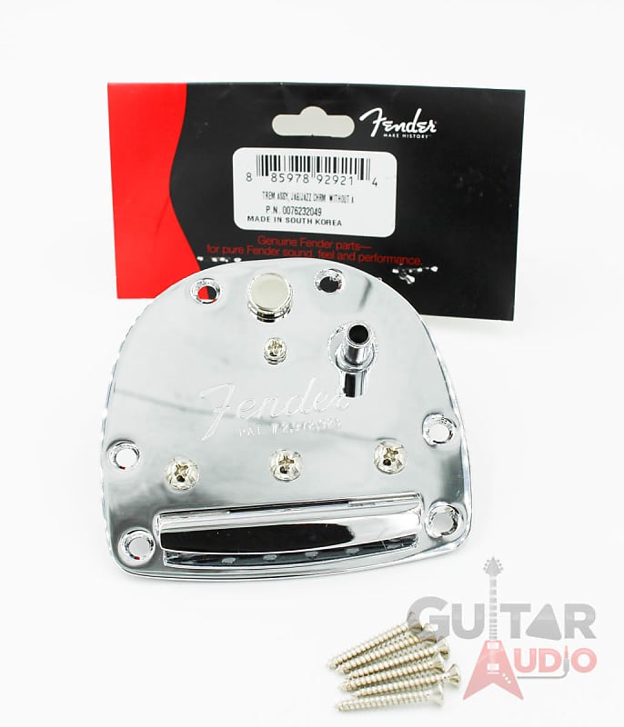 Оригинальный Fender Classic Player Jazzmaster/Jaguar Tremolo Tailpiece с винтами 007-6232-049 - фото