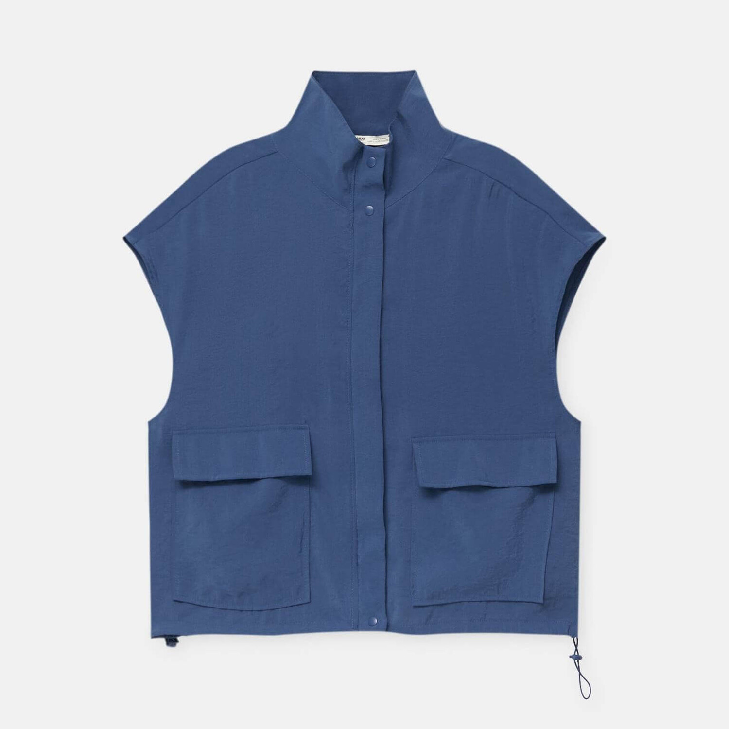 

Жилет Pull&Bear High Neck With Pockets, синий
