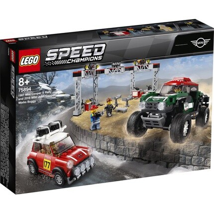 

Конструктор Lego 75894 Speed ​​Champions 1967 Mini Cooper S Rally 2018 Mini John Cooper Works Buggy