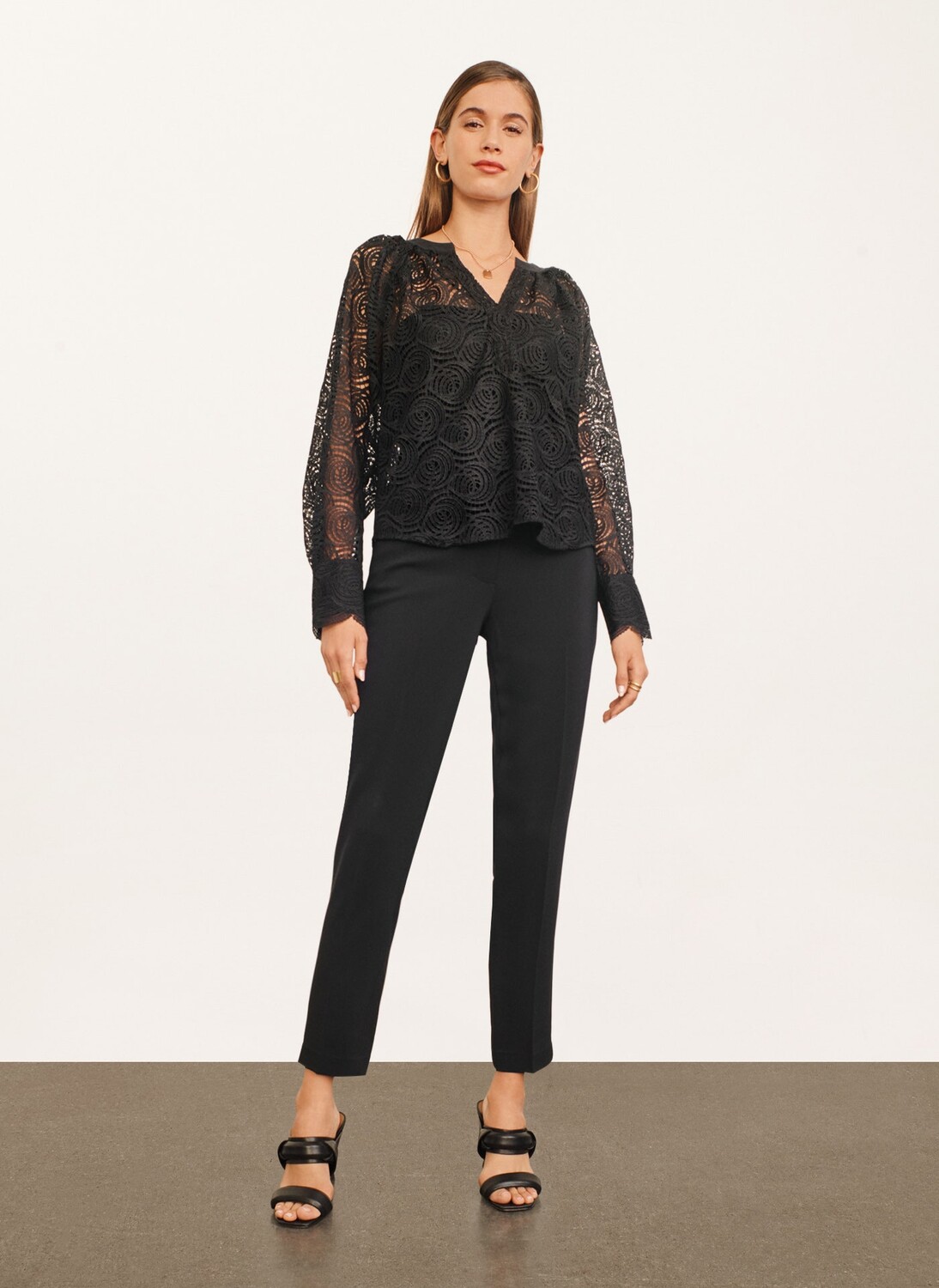 

Туника из круглого кружева Donna Karan