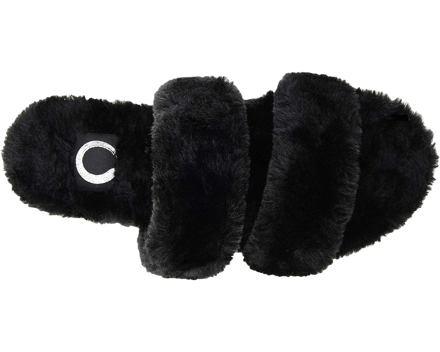 

Слипперы Faux Fur Relaxx Slipper Journee Collection, черный