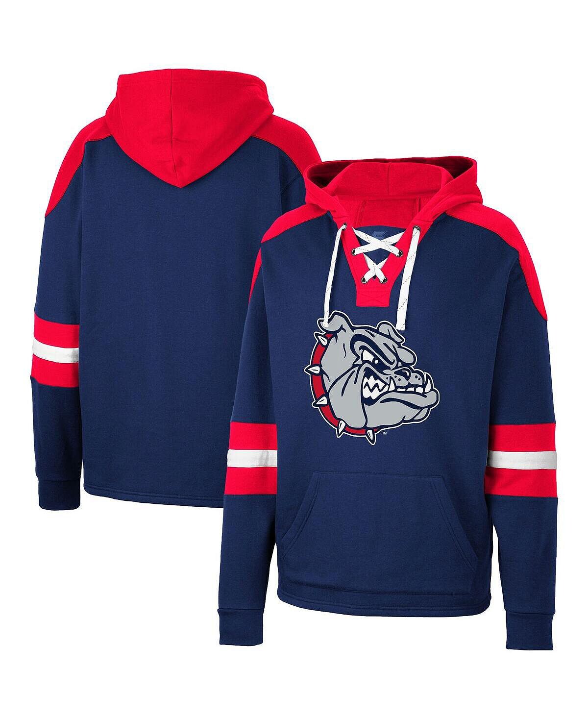 

Мужская темно-синяя толстовка с капюшоном gonzaga bulldogs lace-up 4.0 Colosseum, синий