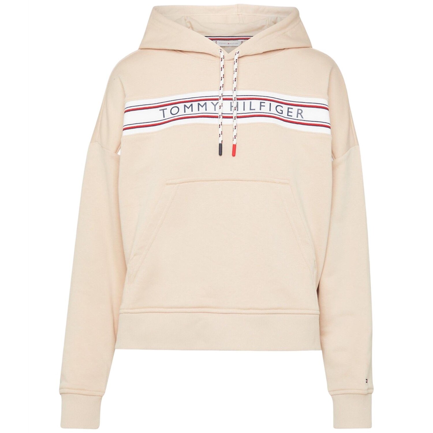 Худи Tommy Hilfiger Flag, розовато-бежевый
