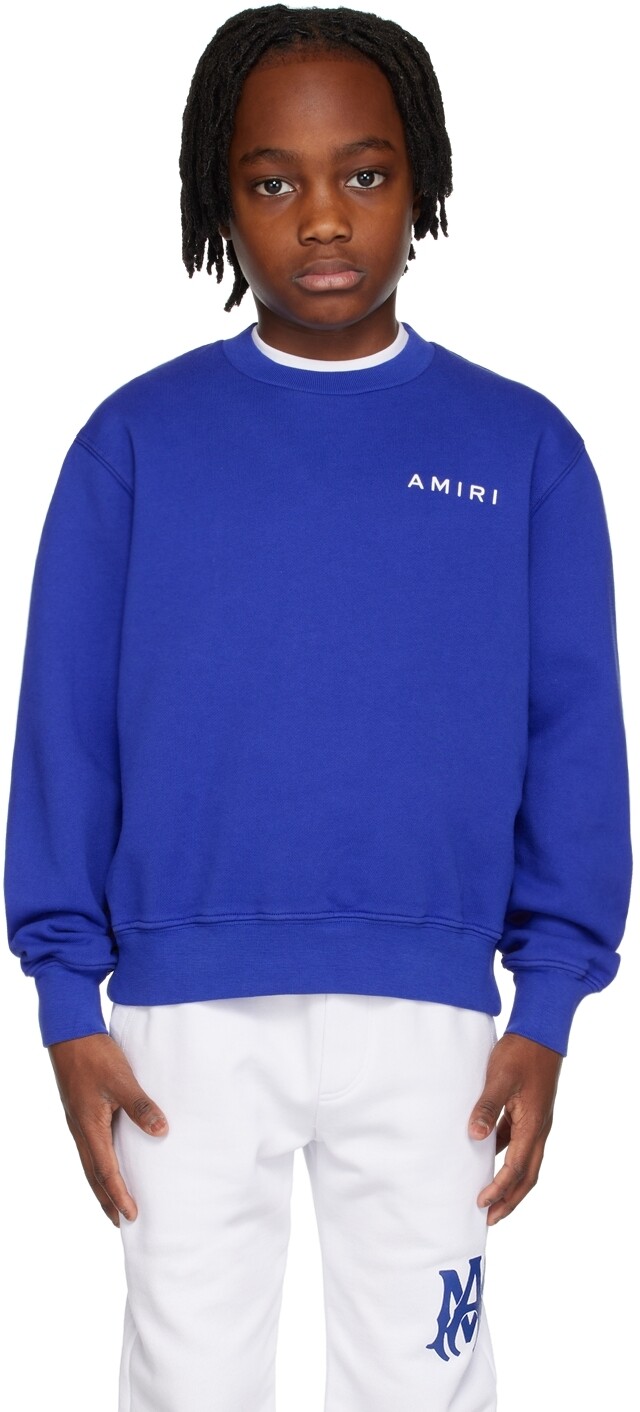 

Детский синий свитер с рисунком костей AMIRI