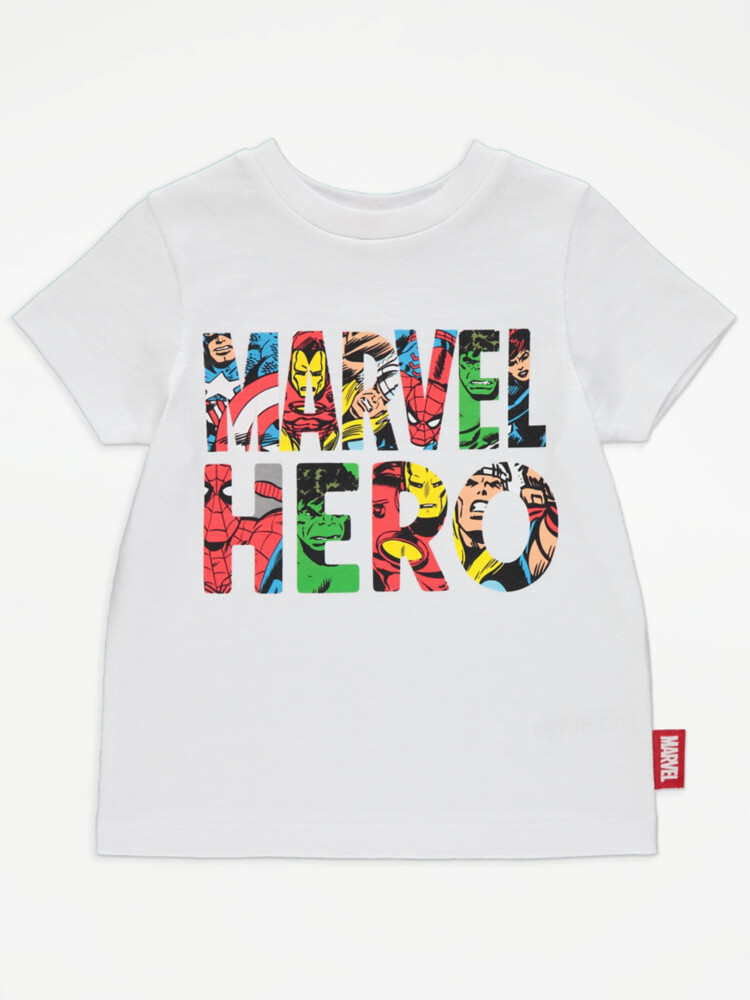 

Белая футболка с надписью Marvel George., белый