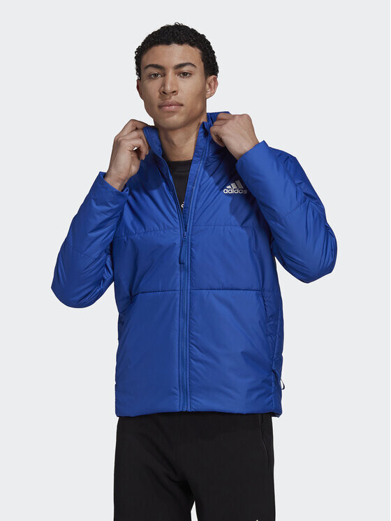

Пуховик стандартного кроя Adidas, синий