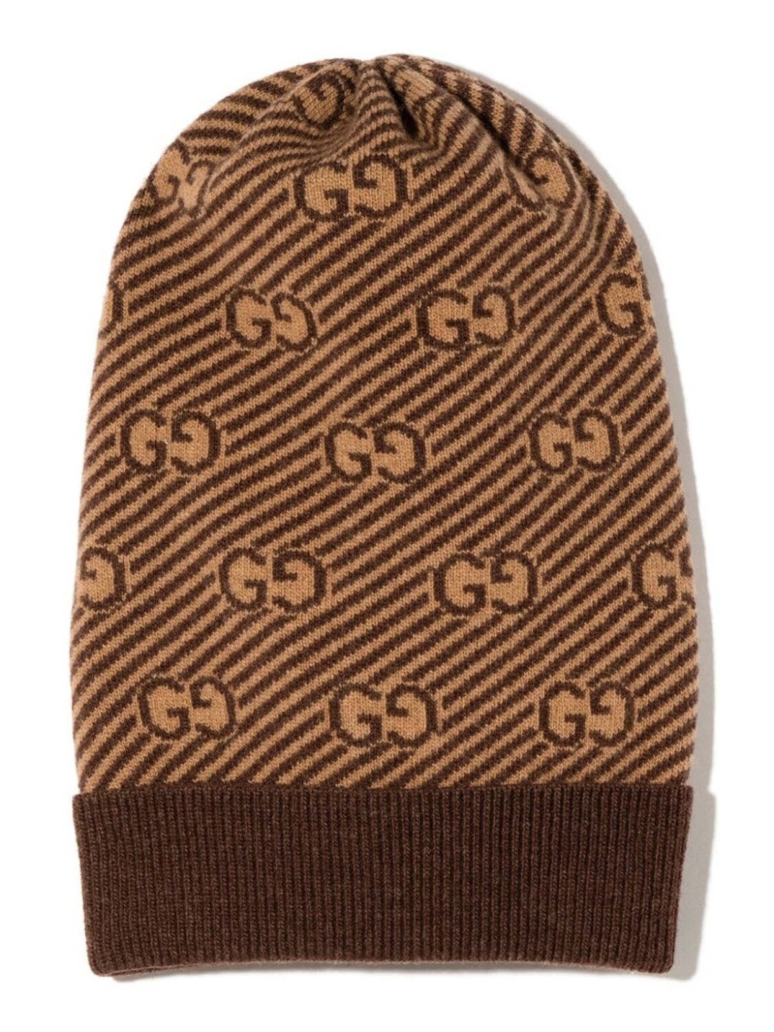 

Gucci Kids шапка бини с логотипом GG, коричневый