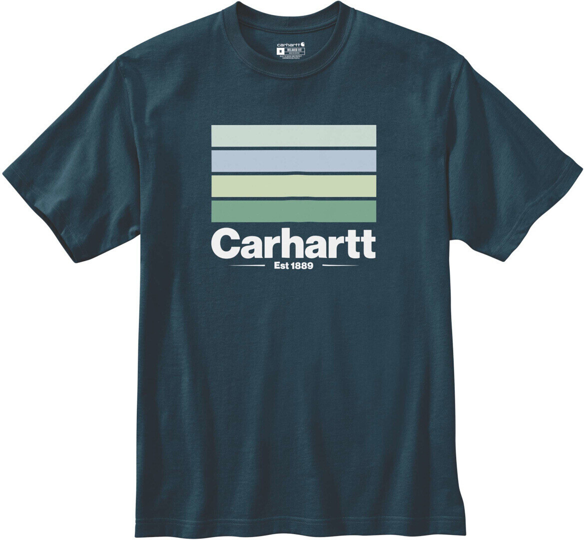 

Футболка Carhartt Relaxed Fit Heavyweight Line Graphic, темно-синий