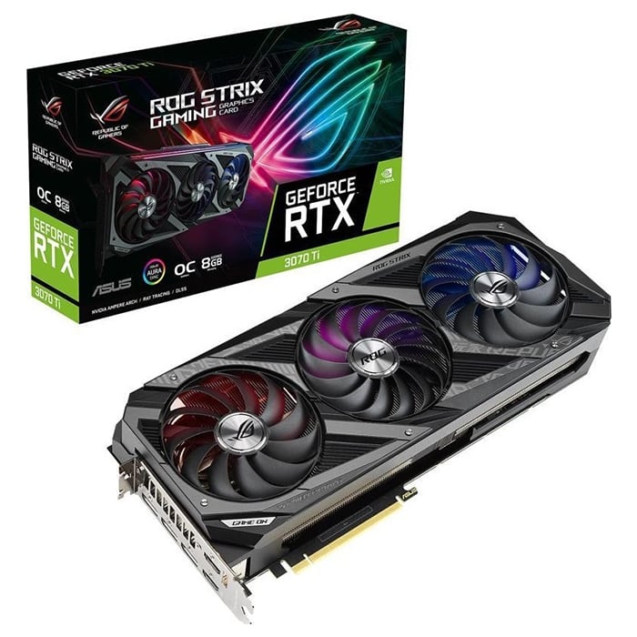 Видеокарта Asus ROG Strix RTX 3070 Ti OC Edition, 8GB - фото