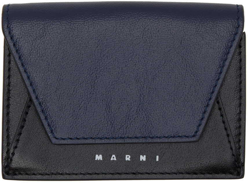 

Темно-синий кошелек Trifold Marni