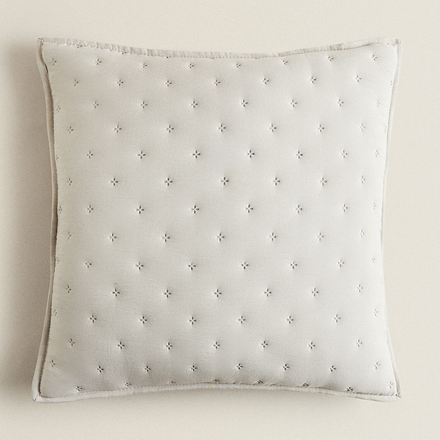 Чехол для подушки Zara Home Quilted Dotted, серый