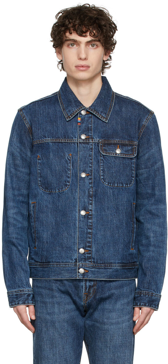 

Синяя джинсовая куртка Paul Smith, Синий