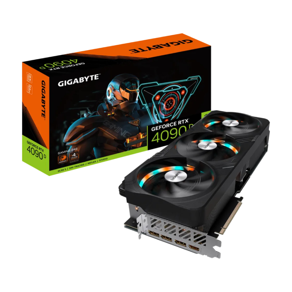 Видеокарта GIGABYTE RTX 4090 D GAMING 24G, 24 ГБ, черный видеокарта gigabyte geforce rtx 4090 gaming oc 24g