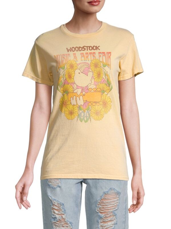 

Футболка с рисунком goodie two sleeves Yellow