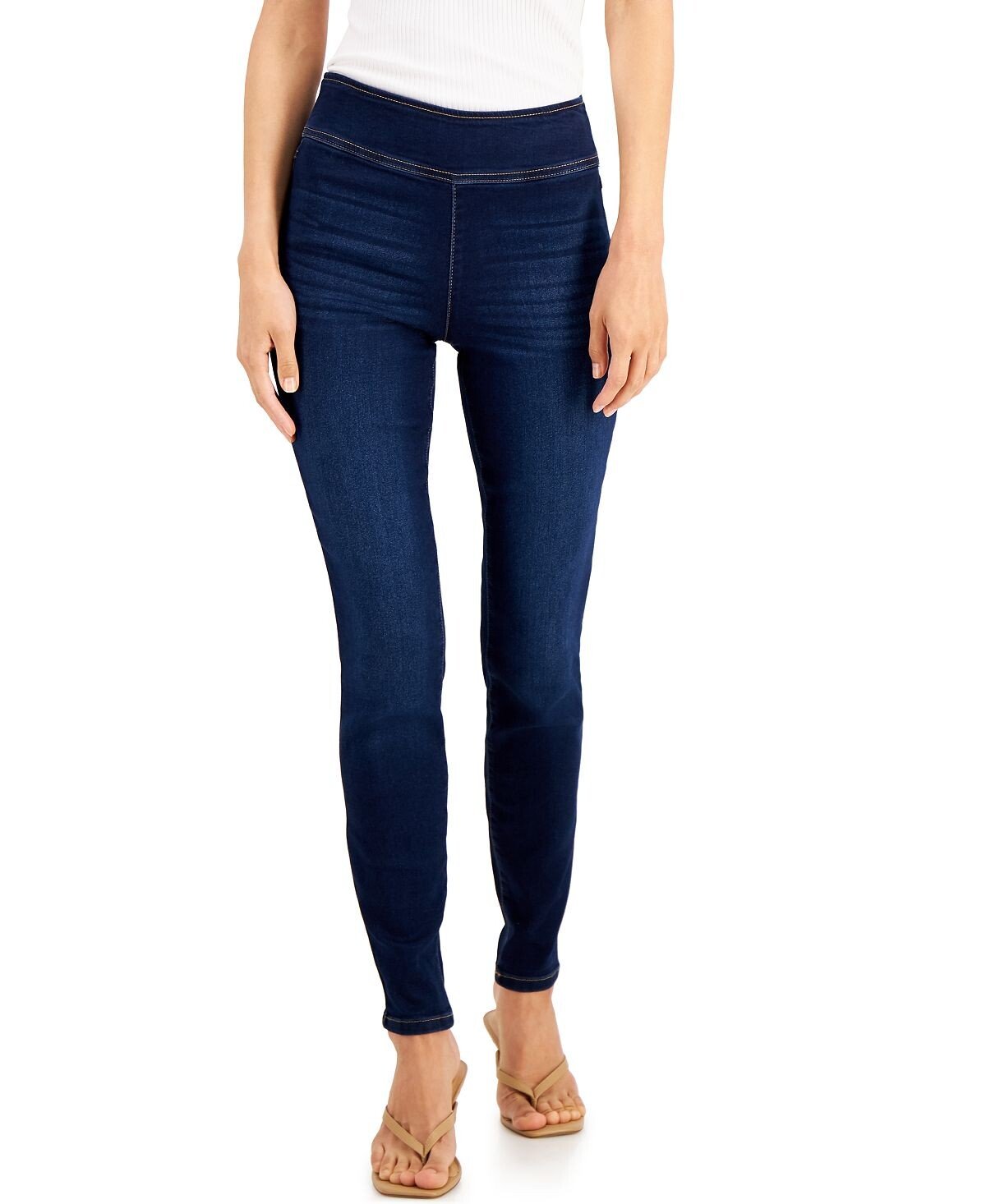 

Джинсовые джеггинсы petite curvy без застежек, созданные для macy's INC International Concepts, мульти