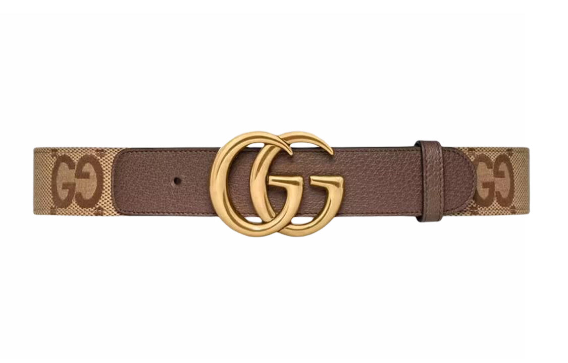 

Ремень GUCCI GG Canvas кожаный ширина 4см, коричневый