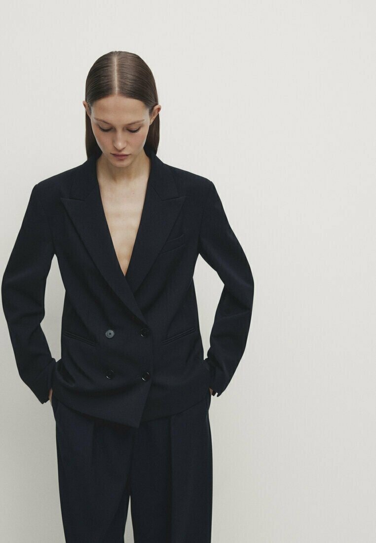 

Куртка Massimo Dutti, темно-синий меланж