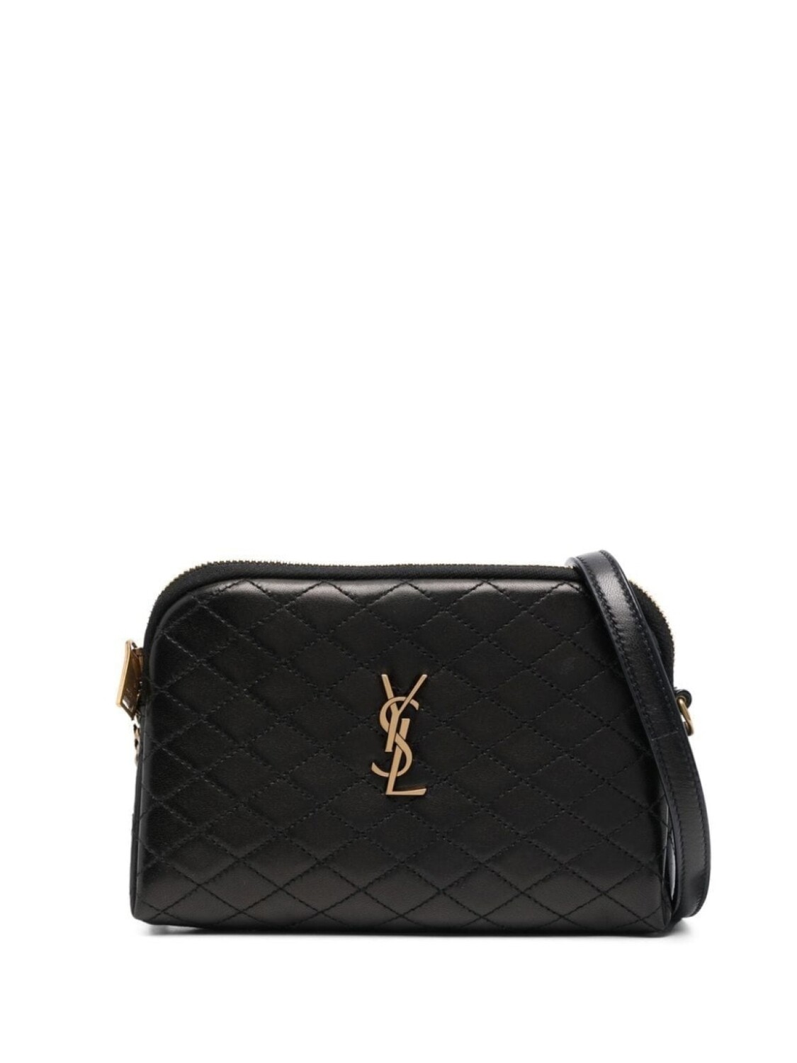 

Saint Laurent сумка через плечо с логотипом, черный