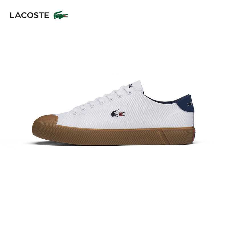 

Кеды мужские Lacoste из крокодиловой кожи, белый / коричневый