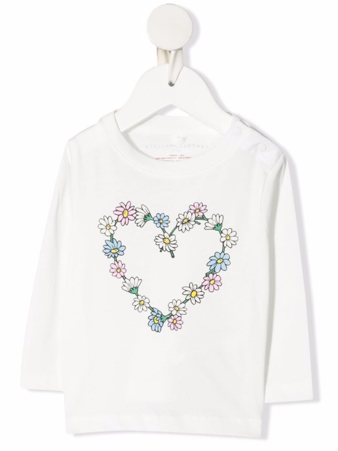 

Stella McCartney Kids толстовка с цветочным принтом, белый