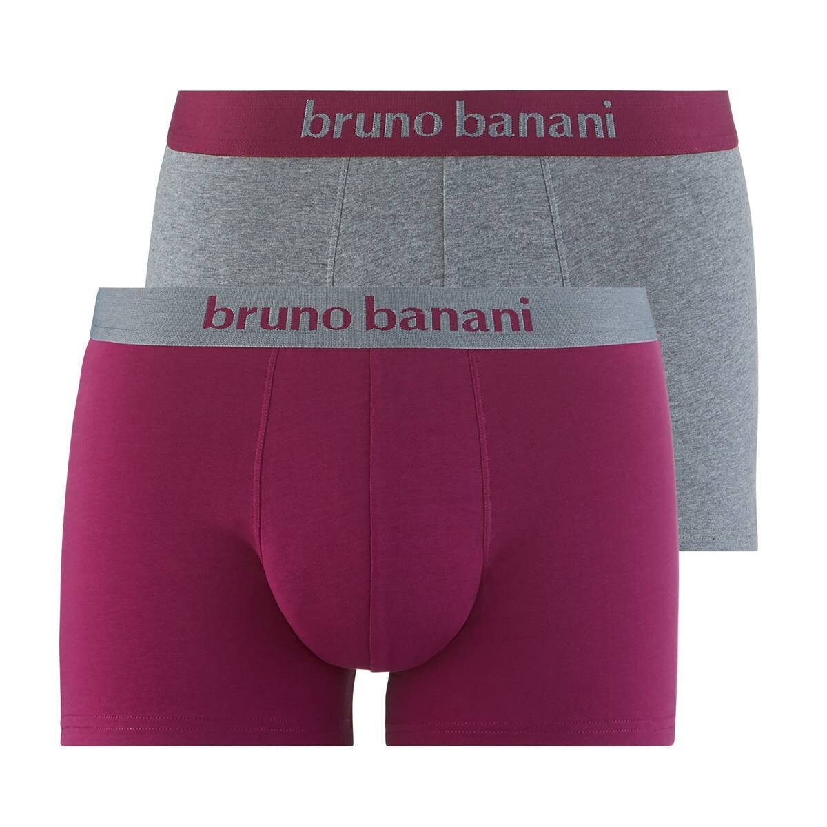 

Боксеры Bruno Banani Boxershort 2 шт, цвет Beere/Grau