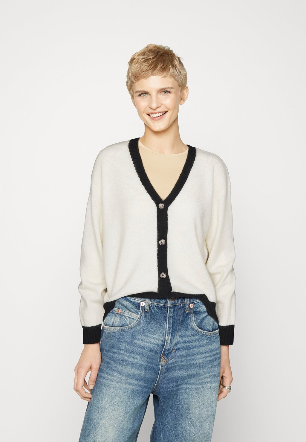 

Кардиган Jdyletty Vneck JDY, цвет birch/black