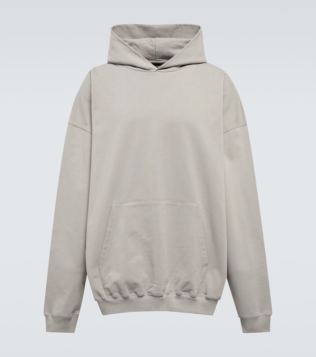 

Худи с логотипом из хлопка Balenciaga, серый