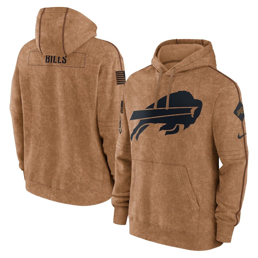 

Пуловер с капюшоном Nike Buffalo Bills, коричневый