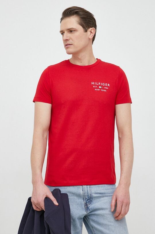 

Хлопковая футболка Tommy Hilfiger, красный