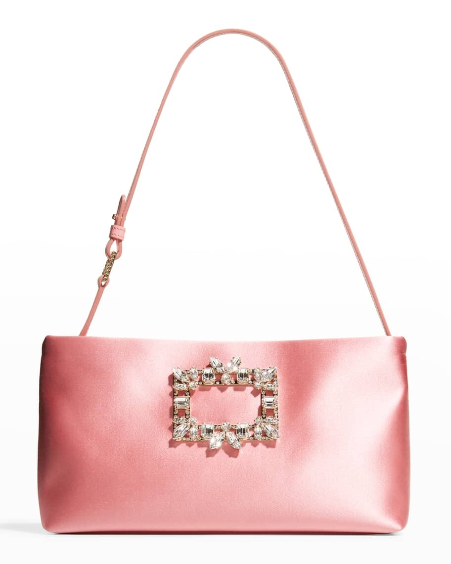 

Миниатюрная атласная сумка через плечо RV Nightlily Roger Vivier