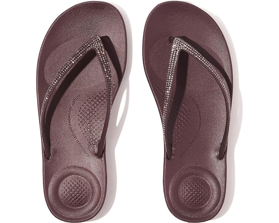 

Сандалии FitFlop Iqushion Ombre Sparkle Flip-Flops, цвет Raisin Purple