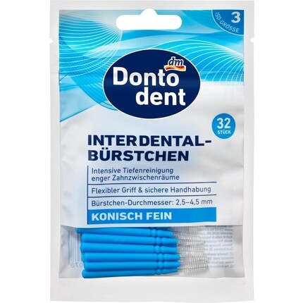 

Щетки межзубные Dontodent синие 0,6 мм ISO 3 Generic