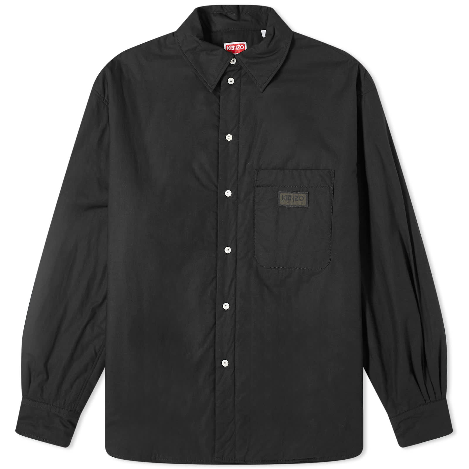 Рубашка Kenzo Padded Overshirt, черный рубашка moncler tenibres padded overshirt черный