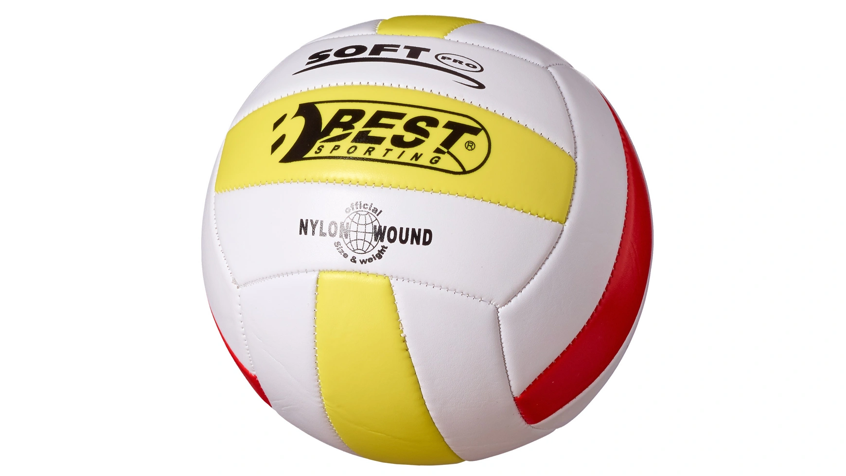 Best Волейбольный мяч белый/желтый/красный 10130 мяч волейбольный сине желтый пвх