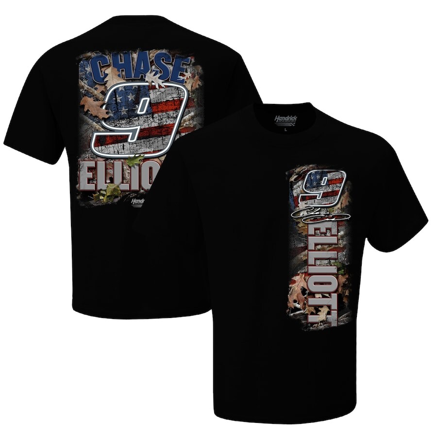 

Футболка с коротким рукавом Hendrick Motorsports Team Collection Chase Elliott, черный